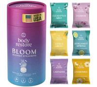 Body Restore Shower Steamers Aromatherapy 15 Pack - Relaxation Birthday Gifts for Women and Men, Travel Essentials, Stress Relief and Self Care - Bloom