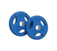 Body Revolution Caoutchouc Olympique Trois Prise Radial Poids PLAQUES Fonte DISQUES pour 2" 50mm Barre (1.25kg kg - 25kg) - 5kg Pair