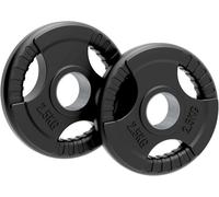 Body Revolution Disques 2 x 2.5 kg Tri-Grip Caoutchouc 50mm