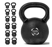 Body Revolution Kettlebells, kettlebell en fonte pour entraînement musculaire et cardio, 14 kg