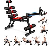 BODY RHYTHM Équipement d'entraînement multifonction 22 en 1 pour abdominaux et abdominaux, rameur pliable et réglable, entraînement de force et exercices abdominaux avec 22 façons de faire de