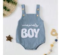 Body sans manches pour bébé garçon, mignon et décontracté, convient aux bébés de 0 à 2 ans 6-9M,9-12M,1-3M,3-6MLettresVelours côtelé