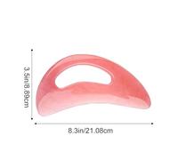 Body Scraper Tool, Facial Scraping Massager with Handle, 8.3x3.5 Inches Compact Design Ergonomic Resin Face Scraper and Back Massage for Legs, Neck, Daily Relaxation, Shoulder