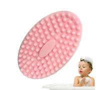 Body Scrub Loofah Brosse antidérapante de peau lisse Tapis de bain pour nourrisson Texture en silicone hygiénique Exfoliant largement répandu Nettoyage de la douche réutilisable pour le déjeuner