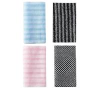 Body Scrub Towel Lot de 4 gants de toilette double face à séchage rapide | Douche Gommage Serviette Nettoyant Corps Pour Tous Les Jours, Voyages, Maison, Hôtel, Gym, Sauna, Exfolier Les Jambes Et Les
