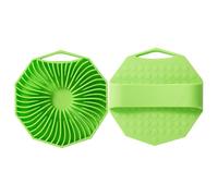 Body Scrubber, Shower Brush, 3.94 Inches Silicone Sponge, 2 Pieces Cleaning Wash, Masager Loofah for All Skin Types, Doux Deep Cleansing, Spa, Bath