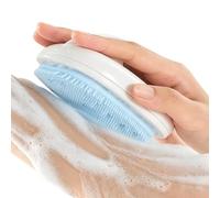 Body Scrubber Silicone Back Wash Scrub Brush with Soap Holder