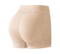 Body Sculpting Fesses Artefact Pantalon de levage de hanches Peach Hip Fesses Pad Sous-vêtements sans couture Obtenez des articles de demain, beige, L
