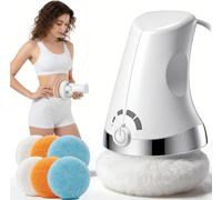 Body Sculpting Machine for Home Use with 6 Fabric Covers, Handheld Lymphatic Drainage Massager, Professional Body Toning and Contouring Device for Skin Tightening for Belly, Arms, Legs & Glutes