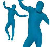 Body Seconde Peau Bleu Lycra Costume De Fête M-XL