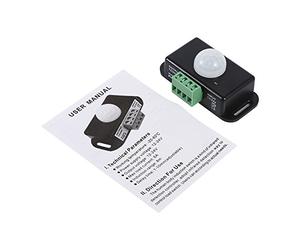 Body Security Détecteur de Mouvement Infrarouge PIR avec contrôle Automatique de la lumière pour Lampes à Bande LED, Ampoules à économie d'énergie, Plastique Blanc, 7,7 x 4,6 x