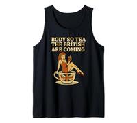 Body So Tea The British Are Coming - Pun Pin-Up Girl anglais Débardeur