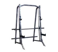 Body-Solid PSM200 Smith Machine pour Salle de Sport à Domicile - Équipement d'entraînement en Force avec loquets de sécurité, Cage de Squat, Demi-Rack et Rangement de plaques de Poids