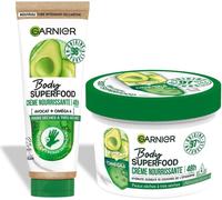 Body Superfood - Coffret Crème Nourrissante Corps + Crème Nourrissante Mains - 48h D'hydratation - À L'huile D'avocat Et Oméga 6 - 97% D'ingrédients D'origine Naturelle