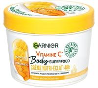 Body Superfood - Crème Corps Nutri-Éclat - Vitamine C & Mangue - 100h D'hydratation - 97% D'ingrédients D'origine Naturelle - Pour Tous Types De Peaux - 380 Ml