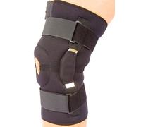 Body-Tec Genouillère réglable à charnière en néoprène avec plusieurs sangles et rotule ouverte Taille XXL 50-54 cm