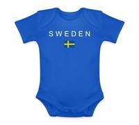 Body tendance pour bébé avec drapeau de la Suède | Design minimaliste avec le mot « Suède » et le drapeau suédois, idéal pour les voyageurs et les amateurs de Suède