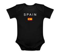 Body tendance pour bébé avec drapeau de l'Espagne | Un design graphique moderne avec le mot « Espagne » et le drapeau espagnol, idéal pour les voyageurs et les amateurs