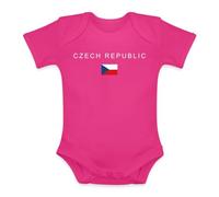 Body tendance pour bébé Motif drapeau de la République tchèque | Un design graphique moderne avec l'inscription « Czech Republic » et le drapeau, idéal pour les voyageurs et la fierté