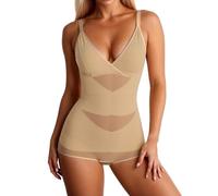 Body Ultra Gainant Femme Sculptant Sexy Ventre Plat Invisible Body Gainant Bodysuit Shapewear Chic avec Bandoulière Réglable Push Up Top Shaper