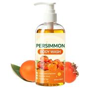 Body Wash Women, 300ml Persimmon Hydrating, Natural Bath Wash with Nourishing Oils, Moisturizing Shower Formula with Sturdy Comfort, Refreshing Skincare Style, Accessory for Travel Gym