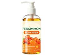 Body Wash Women - Persimmon Hydrating Formula, 300ml Bottle with Easy Pump, Organic Botanical Material, Deep Moisturizing Action, Refreshing Bath Wash for Travel, Gym, Sports and Daily Bathing