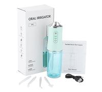BODYA Hydropulseur électrique étanche sans fil 220 ml avec 4 embouts de jet, 3 modes de pression (vert)