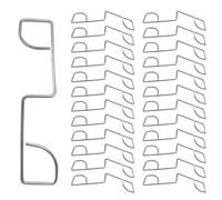 BODYA Lot de 25 clips de clôture de jardin en acier inoxydable - Anti-hochet - Poignées fiables - Pour 6 clôtures