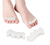 BODYA Séparateurs d'orteils en gel - Correcteur d'oignon très efficace - Pour oignons, orteils qui se chevauchent, orteils en marteau, orteils courbés