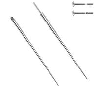 BodyAce 14G 16G 18G Titanium Piercing Taper, Threadless Nose Insertion Pin Screw On Assistant Tool, Ear Body Piercing Stretching Kit for Belly/Lip/Eyebrow Jewellery (18G=1.0mm)