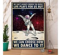 Bodyard Plaque en métal rétro Disco We Can'T Always Choose The Music Life Plays for Us - Plaque en métal vintage en aluminium pour décoration d'intérieur et de chambre - 14 x 20 cm