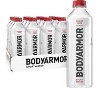 BODYARMOR SportWater Eau alcaline, hydratation supérieure, eau alcaline élevée pH 9+, électrolytes, parfaite pour votre style de vie actif, 1 litre (lot de 12)