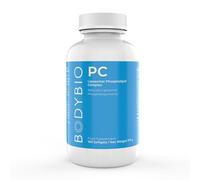 BodyBio PC - Complexe de Phospholipides avec Phosphatidylserine - Clarté Mentale, Memoire et Concentration - Complement Alimentaire Cerveau et Détox Douce - 100 Gélules