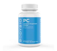 BodyBio PC - Complexe de Phospholipides avec Phosphatidylserine - Clarté Mentale, Memoire et Concentration - Complement Alimentaire Cerveau et Détox Douce - 60 Gélules