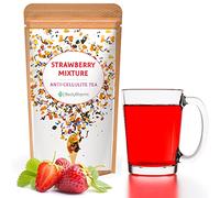 BodyBlooms® tisane draineur naturel avec des morceaux de fraise. Délicieux thé et infusions parfumé. Thé en vrac de 100gr. palais des thés Strawberry Mixture the detox infusion