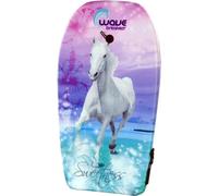 bodyboard cheval mousse junior 83 cm bleu clair/rose