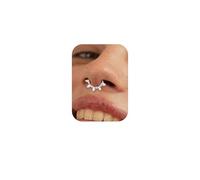 BodyBonita 16G Argentée Anneaux de Septum Piercing - Zircone Cubique Acier Chirurgical 316L Piercing Nez Anneaux Femmes Piercing Conch Oreille Helix Tragus Rook Cartilage Daith 8 mm Twinkle Stars