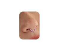 BodyBonita Rose/Bleu/Blanc Opale 16G Piercing Septum en Forme de Larme - Anneau de Septum à Charnière en Acier Chirurgical 316L Anneaux de Nez Créoles Conch Helix Bijoux Boucle d'Oreille Daith