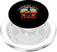 Bodybuilder et dynamophilie pour Courir Tard est Mon Cardio PopSockets PopGrip pour MagSafe
