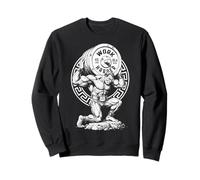 Bodybuilder Gr od Gym Travaillez Plus Fort, Entraînement Musculaire Amusant Sweatshirt