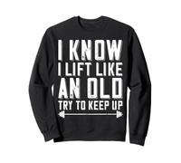 Bodybuilding Barbell Disant Je Sais Que Je Soulève comme Un Sweatshirt