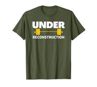 Bodybuilding Weight Lifting Pump Workout Muscle Cover T-Shirt, Homme, Olive, 3XL