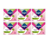 Bodyform Liners De Lumière Unique Si Mince Enveloppé 34 Par Paquet (Lot de 6)