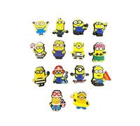 Bodygenix Lot de 14 breloques Minions pour chaussures Crocs - Respectueux de l'environnement, sans PVC, non toxique, réutilisable, Moi, moche et méchant pour enfants - Cadeaux et cadeaux de fête