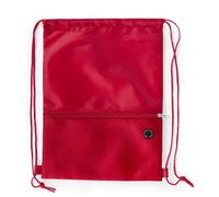 Bodygenix Sac à dos unisexe avec cordon de serrage pour le sport - Sac en polyester léger avec poche avant zippée et port pour écouteurs - Sac étanche pour le sport, l'école, la natation, les voyages