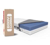 Bodyguard bett1 Matelas 160x220. Matelas Mousse Haute Résilience - Réversible Confort Mi-Ferme/Plus Ferme - Zones ergonomiques - Déhoussable - Housse Lavable à 60 °C - Certifié Oeko TEX