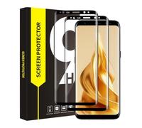 Bodyguard Lot de 2 films de protection d'écran en verre blindé pour Samsung Galaxy S8 - Couverture complète 3D - Transparentes - Anti-traces de doigts - Dureté 9H - Anti-rayures - Incassable