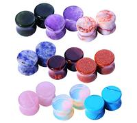 BodyJ4You Lot de 18 écarteurs d'oreille en pierre 8G (3 mm)