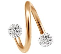 Bodyjewelrytrend 16 g 5/16 Piercing spirale en forme de serpent, morsure de serpent, lobe, lèvre, cartilage, tragus, jante, arcade labret, nez, Ferido boules CACI