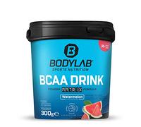 Bodylab24 BCAA Drink Powder Matrix Formula Pastèque 300g, par portion 5g de BCAA avec glutamine, vitamines et magnésium, idéal après l'entraînement ou avant de se coucher